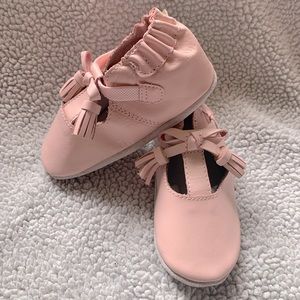 Pink Leather Robeez 12-18 mos girl shoes
